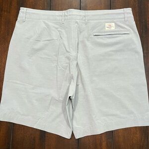 Faherty Gray Flat Front Shorts Lightweight Classic